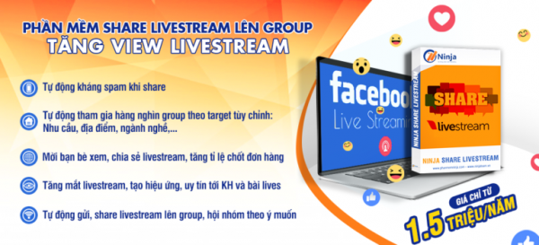 Phần mềm share Livestream bán hàng trên Facebook