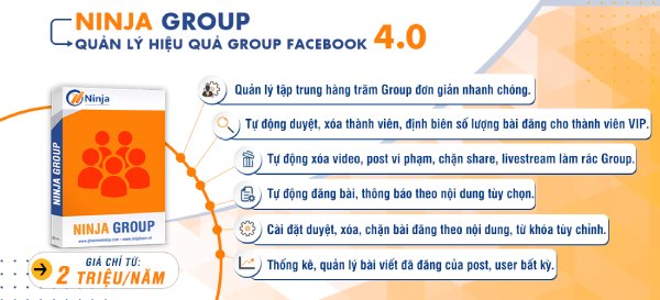 Quản trị nhóm facebook hiệu quả bằng Ninja Group